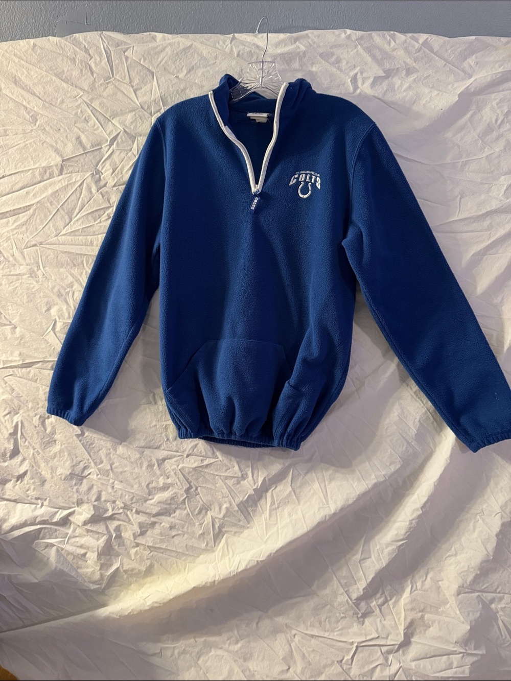 NFL Colts Royal Blue Quarter-Zip Fleece Pullover